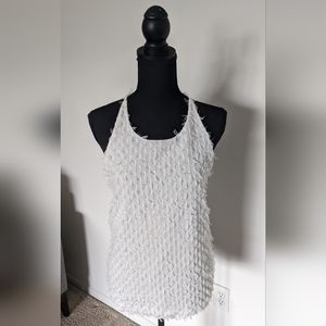 NWT Blu Pepper White Tank Top, size medium